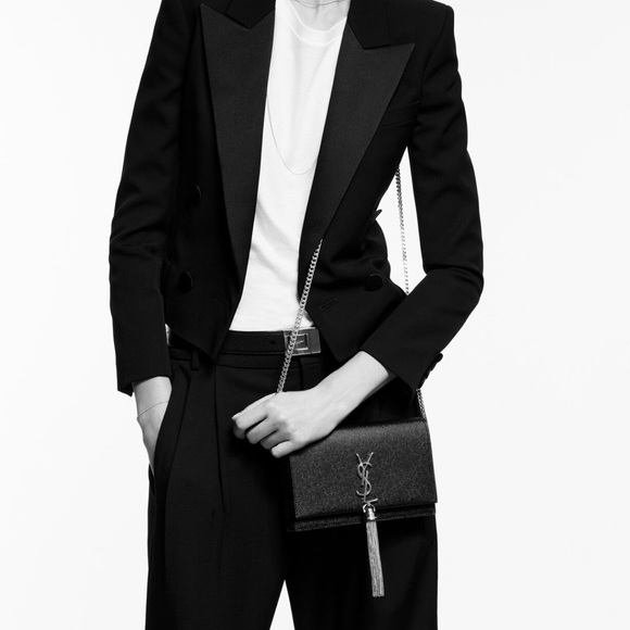 Small KateTassel in grand de poudre embossed leather. Never used , brand new . - Picture 2 of 10